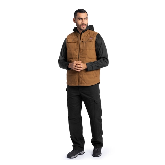 Wrangler Workwear Men's Quilted Duck Work Vest - Picture 2 of 10